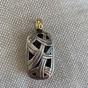 David Yurman silver and gold pendant